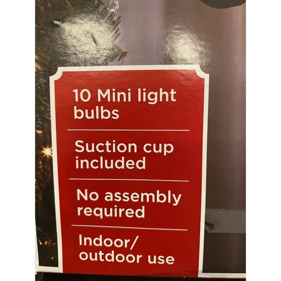 Window Shimmering Decoration - Gnome for Holidays - BRAND NEW -NEVER USED - Picture 4 of 6